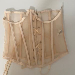 sheer corset top